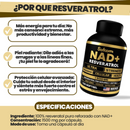 NAD+Resveratrol: Suplemento Rejuvenecedor y Potenciador de Energía ✨💪