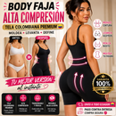 Body Faja Alta Compresión Tela Colombiana | Moldea Cintura y Levanta Glúteos