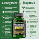 🏆 37 beneficios en 1 sola cápsula: Super Magnesio + Ashwagandha💊💯