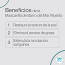 🌊 Mascarilla de Barro del Mar Muerto – Detox Profundo y Luminosidad Instantánea ✨